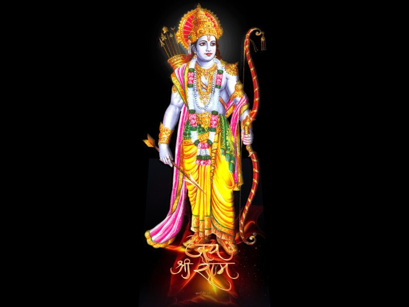 Create trendy Jai Shree Ram card effect using HTML